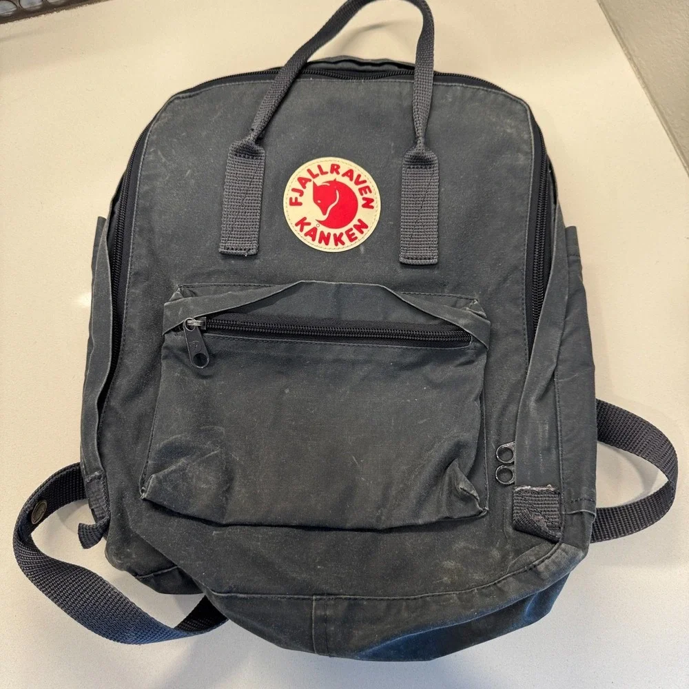Fjallraven Kanken Backpack Blue 23510 Canvas‎ Nylon 15